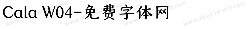 Cala W04字体转换